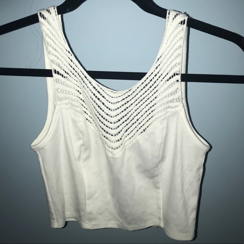 White crop top